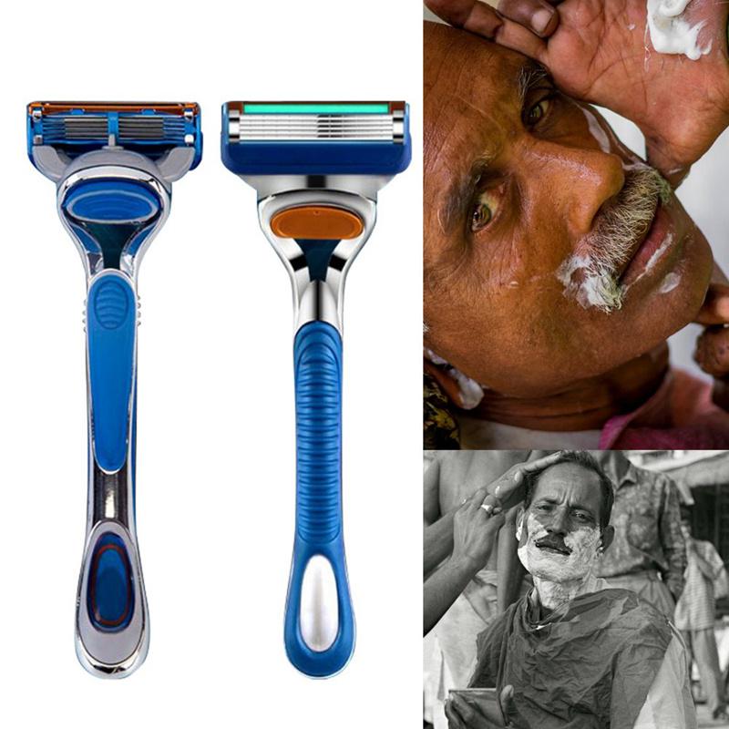Ручная бритва для мужчин Smooth Vector 3 датчика Excel безопасная бритва для бритья бороды для лица 1 ручка 1 лезвие