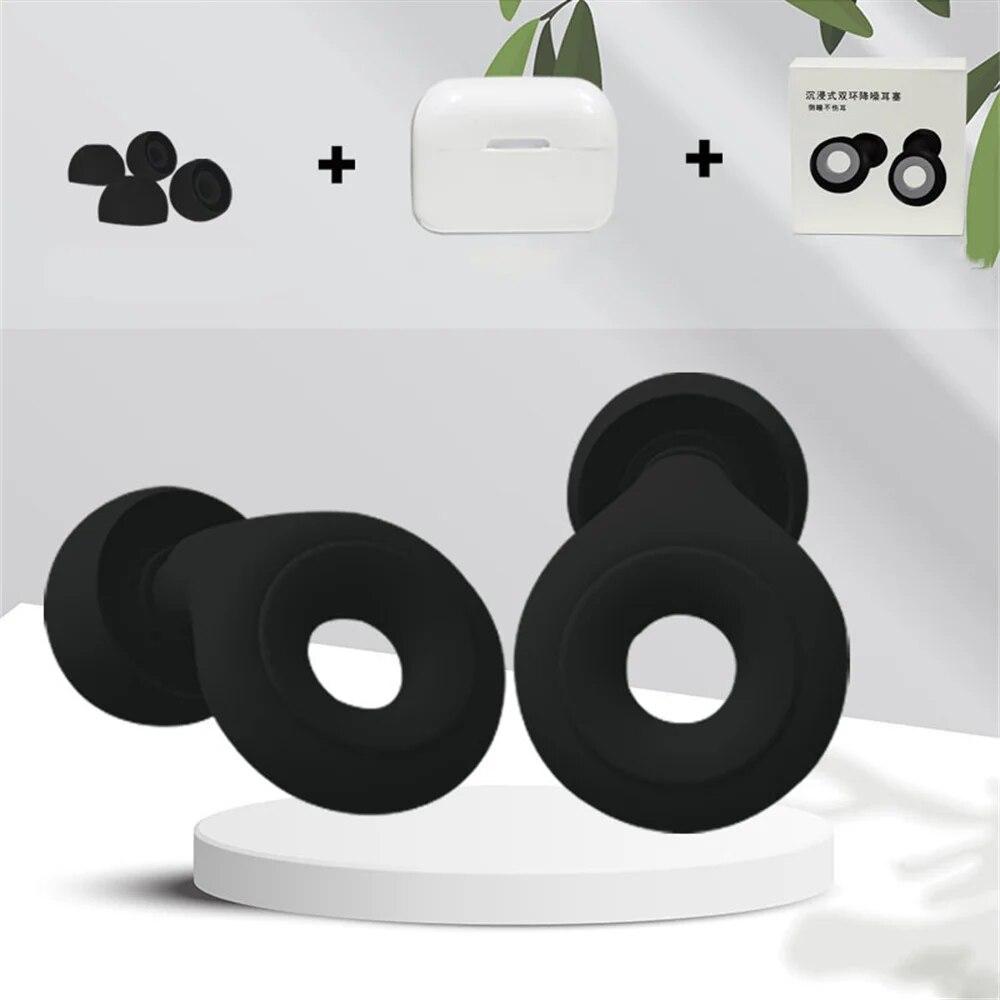 1 пара берушей для снижения шума во время сна, мягкие силиконовые наушники, защита от шума, многоразовые водонепроницаемые беруши для плавания и путешествий