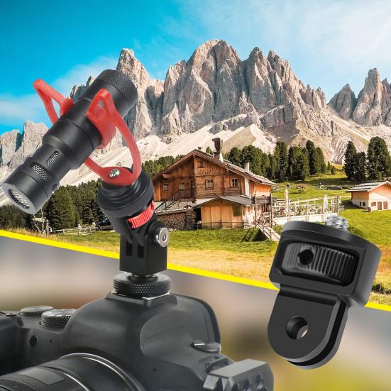 Крепление для штатива камеры для адаптера GoPro, регулировка на 360 градусов, адаптер для винтов 1/4-20 для GoPro Hero12/11 для Insta360