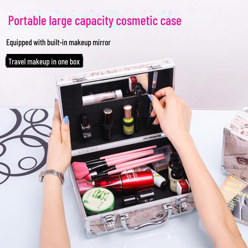 Большая портативная дорожная сумка для косметики и макияжа