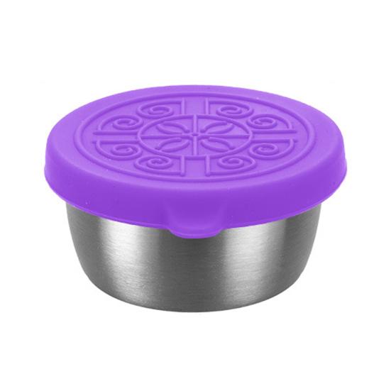 Чашка для соуса из нержавеющей стали 304 с силиконовой крышкой, герметичная, легко чистящаяся, экологичный шейкер для коктейлей, 40 мл