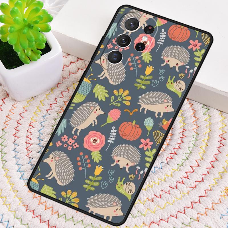 Милый силиконовый чехол для телефона с ежиком для Samsung Galaxy note 10 pro S26 S25 S24 S23 S22 S21 Plus S25Ultra Capa Cover
