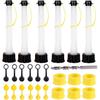 6 Pack Gas Can Spout Replacement Old Style with Pour Nozzle Vent Cap Drill Bit Gaskets Screw Cap Universal fit Most of Fuel Water Container 1 2 5 10