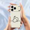 For iPhone 17 Pro Case Stick Figure Pattern Printing Straight Edge TPU Phone Back Cover