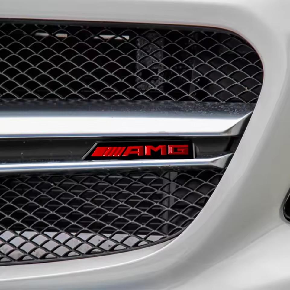ABS Auto Front Grille Decoration Emblem Sticker Car Styling Accessories For Mercedes Benz AMG CLK CLA CLG GLE GLS W212 W213 W205 GT1