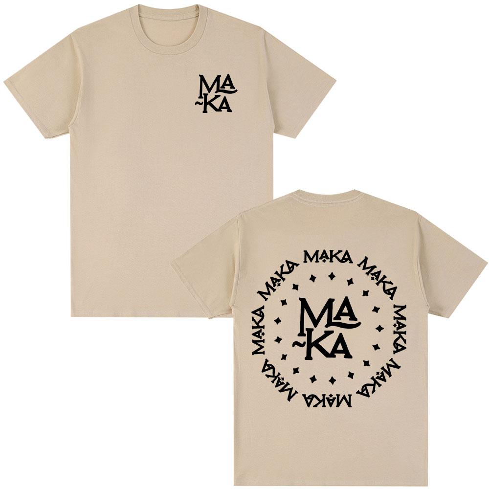 Rapper Maka Logo Graphic T-shirts Men Women Clothing Fashion Hip Hop T-shirt Cotton Casual Loose Short Sleeve T Shirt Streetwear