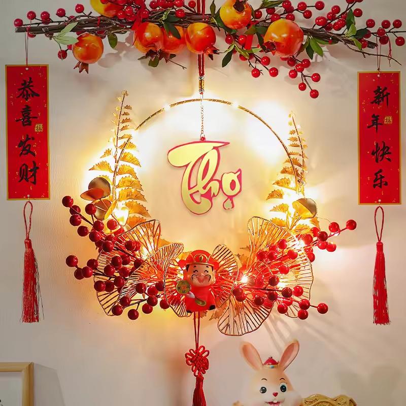 1Pc Vietnamese Spring Festival Decorations Paper Flowers Hanging Ornament 2026 New Year Home Decoraitons Room Wall Decor