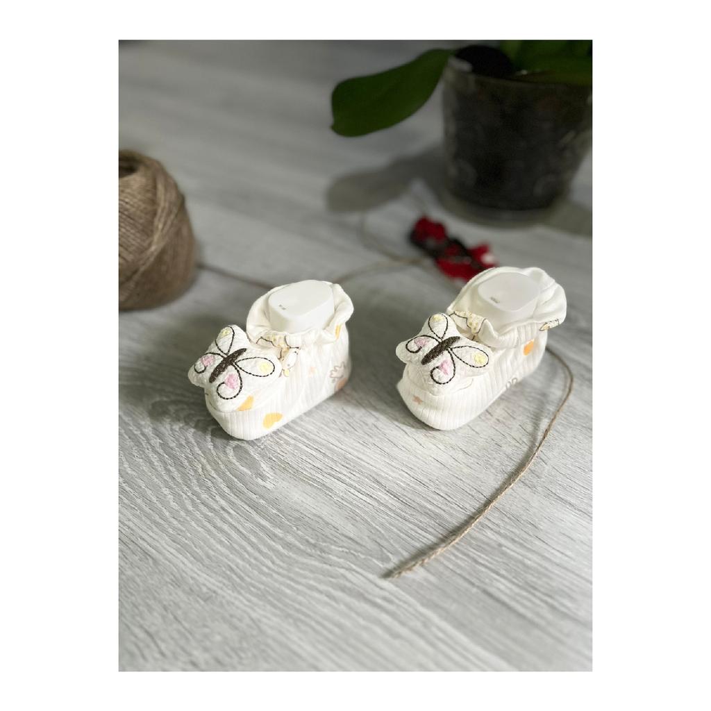 Пинетки Zilli для новорожденных из чесаного хлопка 3d (плюшевый мишка - кот - бабочка - кролик)