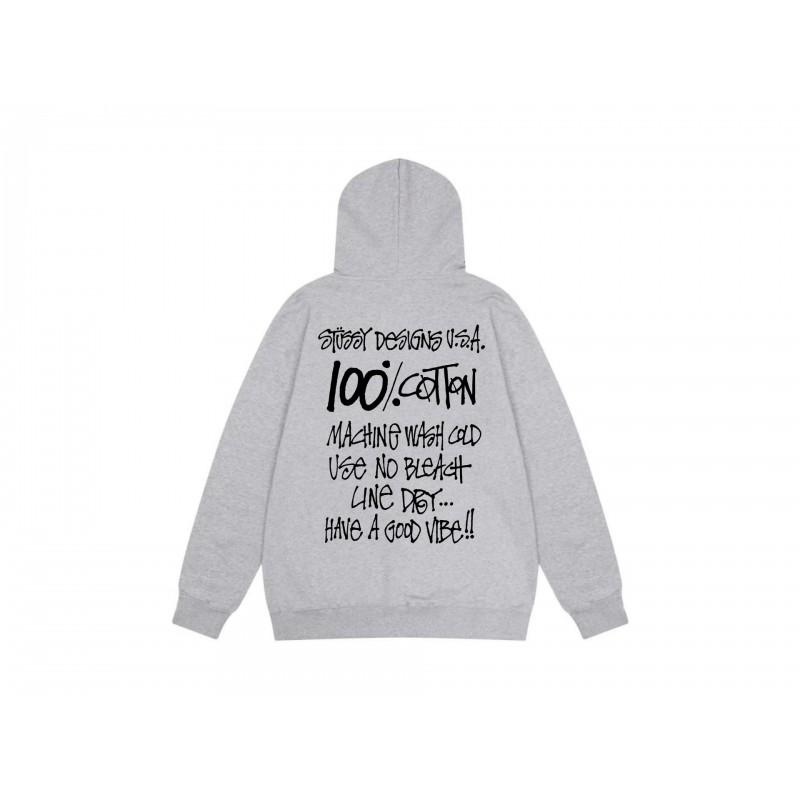 Mens Unisex Hooded Sweatshirt Letter Print Loose Fit Casual Top