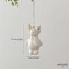 Home Decor Christmas Tree Charms Ceramic Mini Elk Pendant Penguin Christmas Pendant  Party Supplies