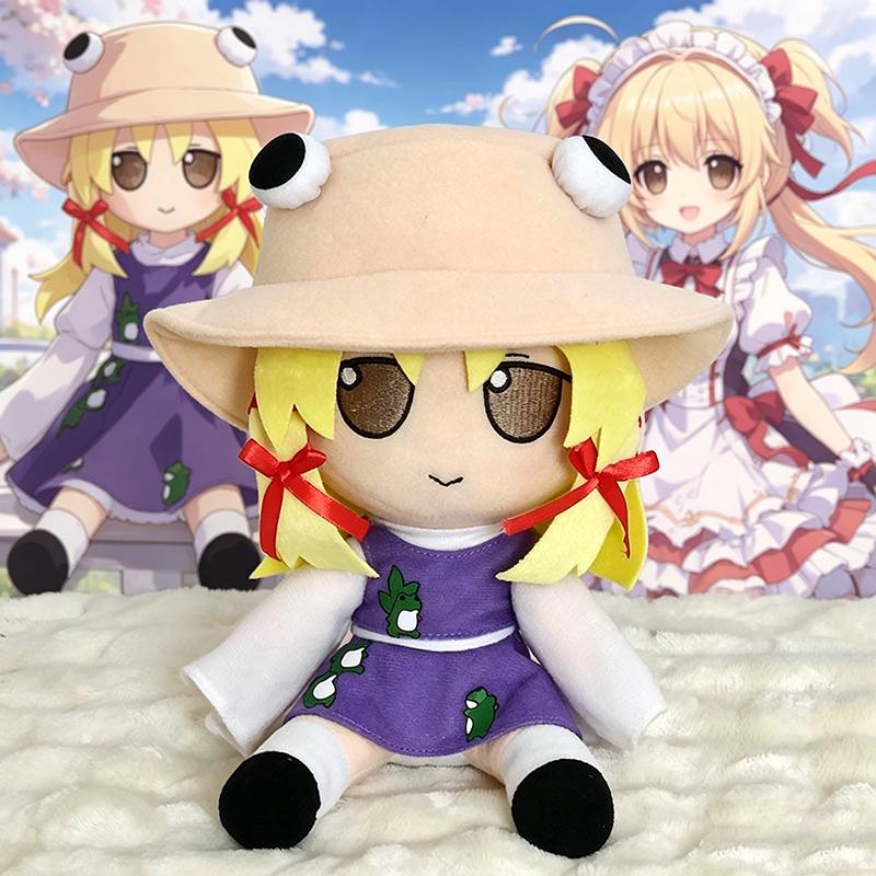 Cute Touhou Project Moriya Suwako Fumo Plush Toy Cute Frog Goddess Character Soft Stuffed Doll Anime Plushie for Fans Birthday Gift Home Room Decor