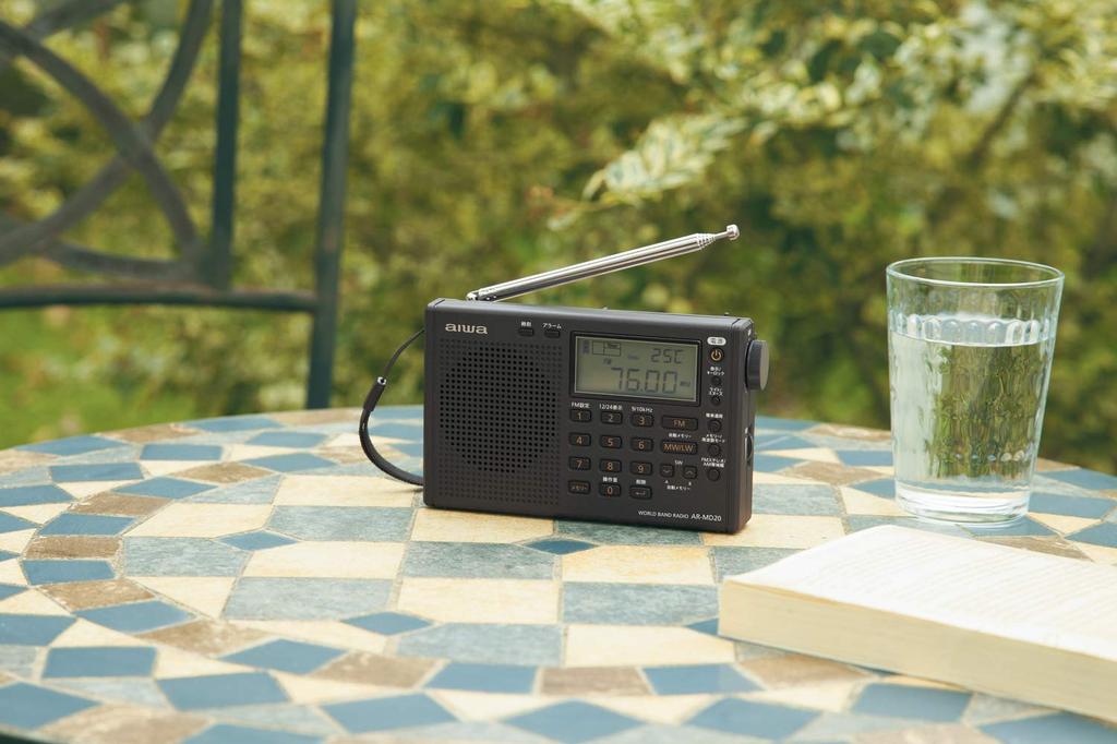Aiwa World Band Radio Pearl Black