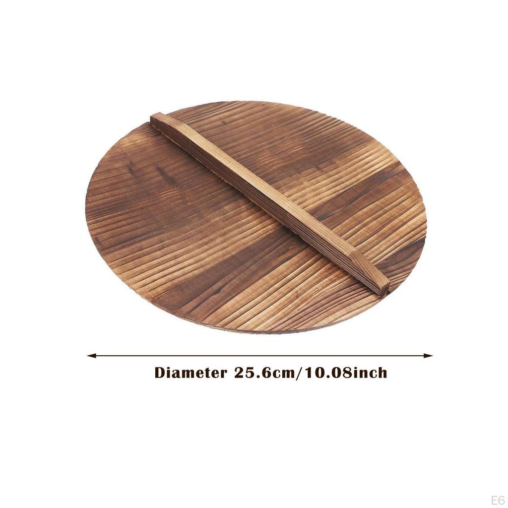 Универсальная деревянная крышка для сковороды с ручкой кухонный аксессуар