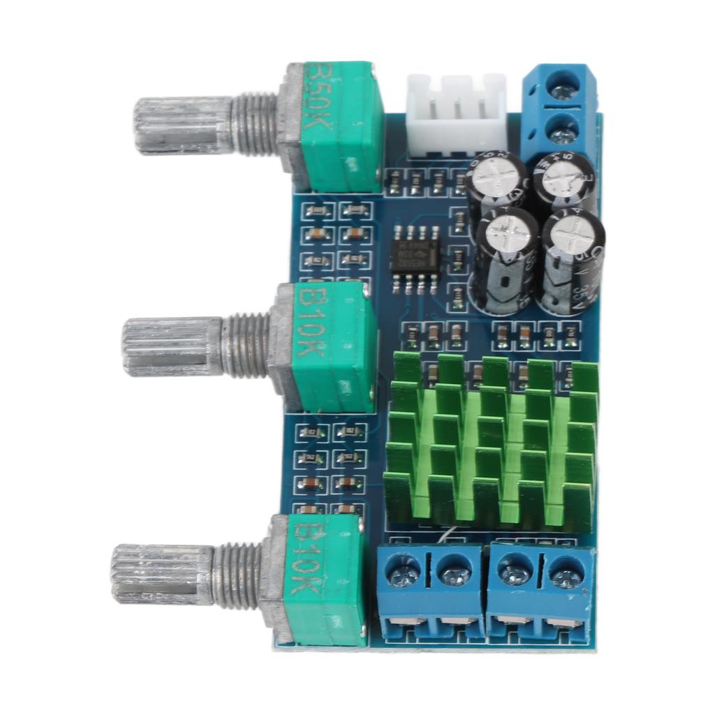 XH M567 DC 12 24V 80Wx2 Digital Sound TPA3116D2 Treble Bass Regulating Preset Pre Dual Channel Amplifier Board