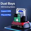 Двухдисковая внешняя док-станция для жестких дисков USB 3.0 с функцией 10-в-1 и кардридером
