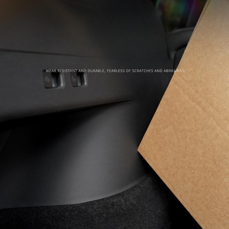 Подходит для коврика багажника Tesla Model Y, защитные наклейки по обеим сторонам панели, наклейки против царапин, модификация интерьера