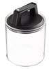 Fujisho Felio Storage Container Glass Canister 900cc Air Reducer Regular One-Touch Operation Airtight Anti-Oxidation No Color Transfer F8745 1 Piece