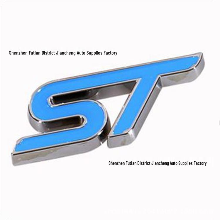 Значок ST Логотип автомобиля Наклейка Металлическая эмблема для модификации New Fiesta Victory
