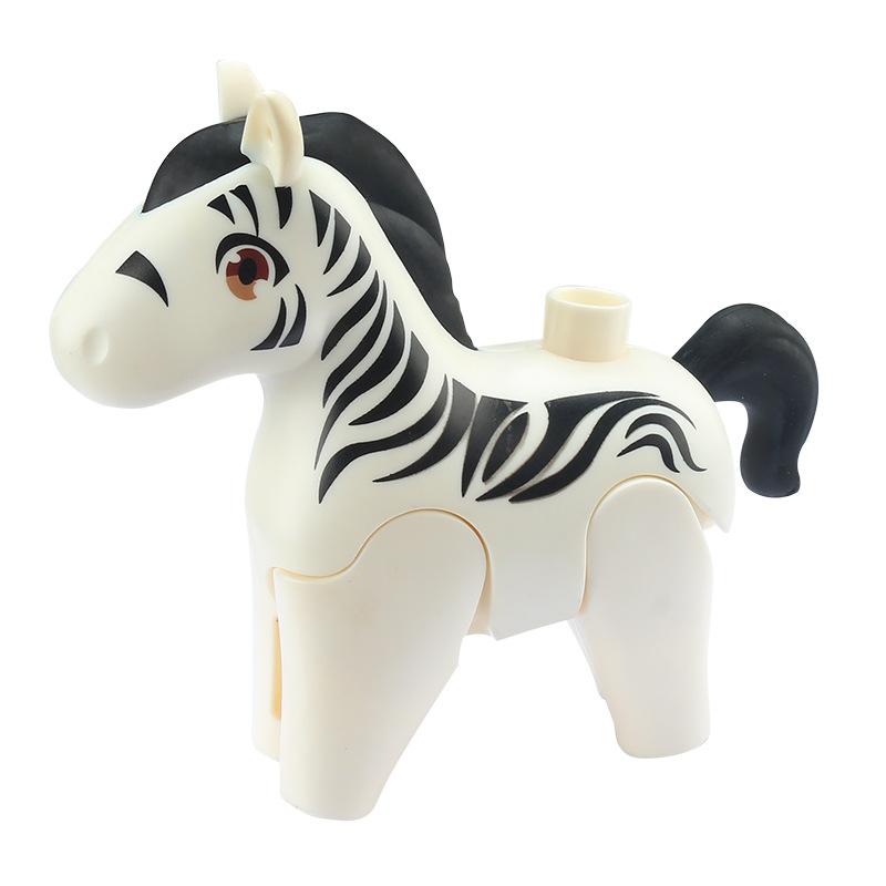 Крупные Строительные Блоки Животные Аксессуары Ферма Зоопарк Верблюд Кенгуру Кошка Лев Коала Фламинго Образовательные Игрушки Для Детей Подарки