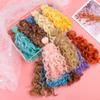 15*100cm DIY Mini Tresses Accessories High-Temperature Curly Wigs Toy Toupee Doll Hair Screw Periwig