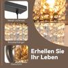 Lampe suspendue - NETTLIFE - 3 flammes - verre noir - métal - culot E27