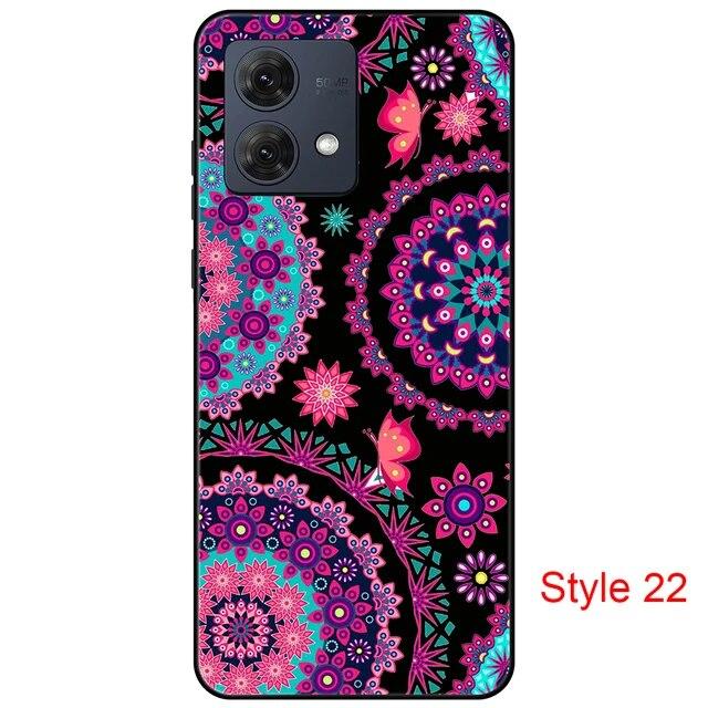 Чехол для Motorola Moto G84 MotoG84, черная задняя крышка, чехол 6,5 дюйма, противоударный мягкий бампер, противоскользящий прочный ТПУ, полная защита