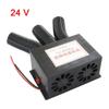 800W Car Heater Fan 12V/24V Auto Van Heating Fan Windshield Defroster Air Heater 3 Ports For RV Motorhome Trailer Trucks Heaters