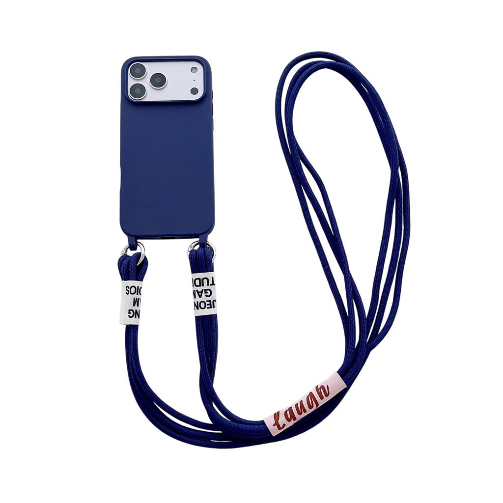 Чехол из жидкого силикона с двумя шнурками через плечо для iPhone 17 Air 17 16 15 14 13 12 11 Pro Max X XR Max 7 8 Plus Samsung S25 S24 23 Ultra Plus