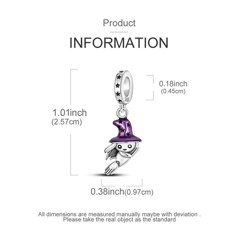 Оригинальные медные подвески-шармы на Хэллоуин: скелет, ведьма, летучая мышь, тыква, череп. Подходят для оригинального браслета-бенгла для женщин.