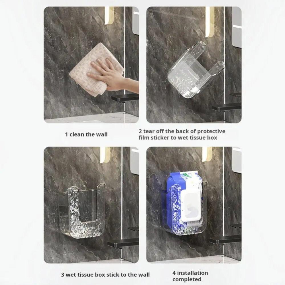 1 шт. коробка для салфеток без перфорации настенный контейнер для салфеток прочный держатель для бумажных полотенец ванная комната