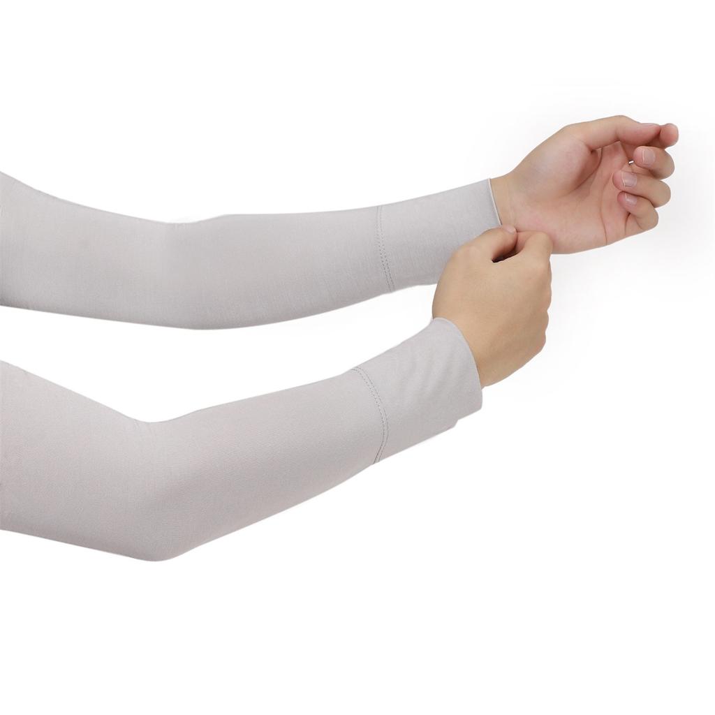 Summer New Cool Modal Cotton Arm Warmers For Women Girls Soft Driving Sunscreen Long-Sleeved Outdoor Solid Color Riding Sleeves