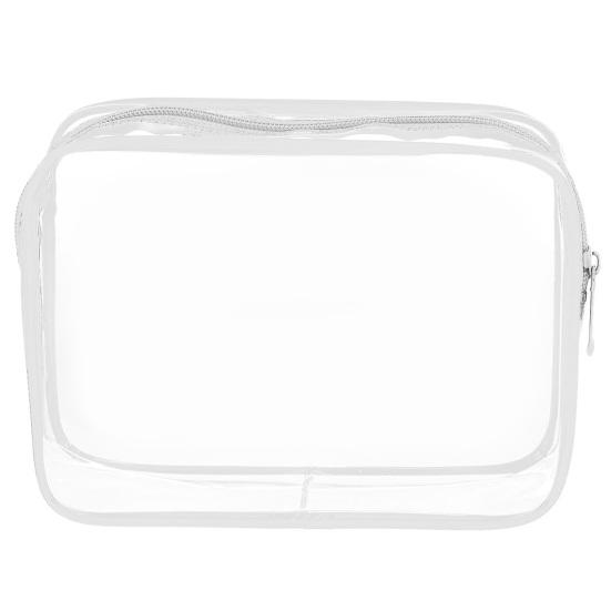 Transparent Cosmetic Bag Large Capacity Zipper Closure Waterproof Clear Makeup Bag Organizer Toiletry Bag