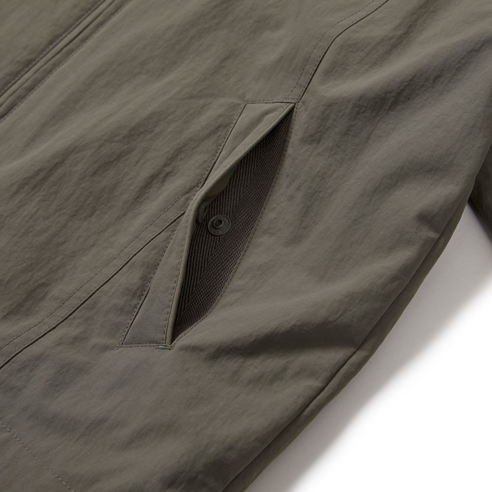 [Snowpeak] Campul Women's Collar Windbreaker Dark Khaki (S24FWCWB17)