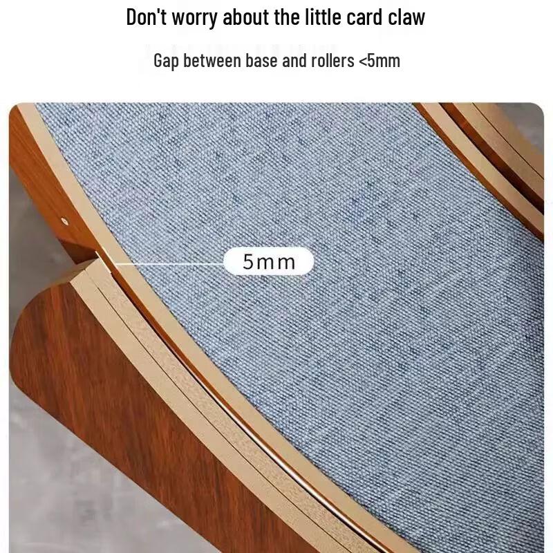 Geshenlang Бесшумная беговая дорожка для кошек из массива дерева и игровой комплекс