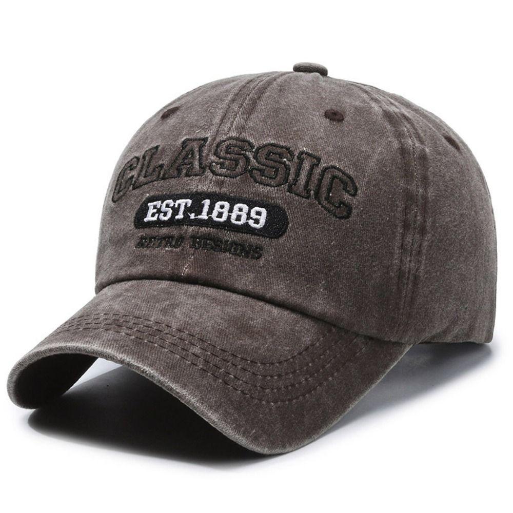 Visor Peaked Cap Classic EST.1889 Sunscreen Hats Fashion Casquette For Man Women