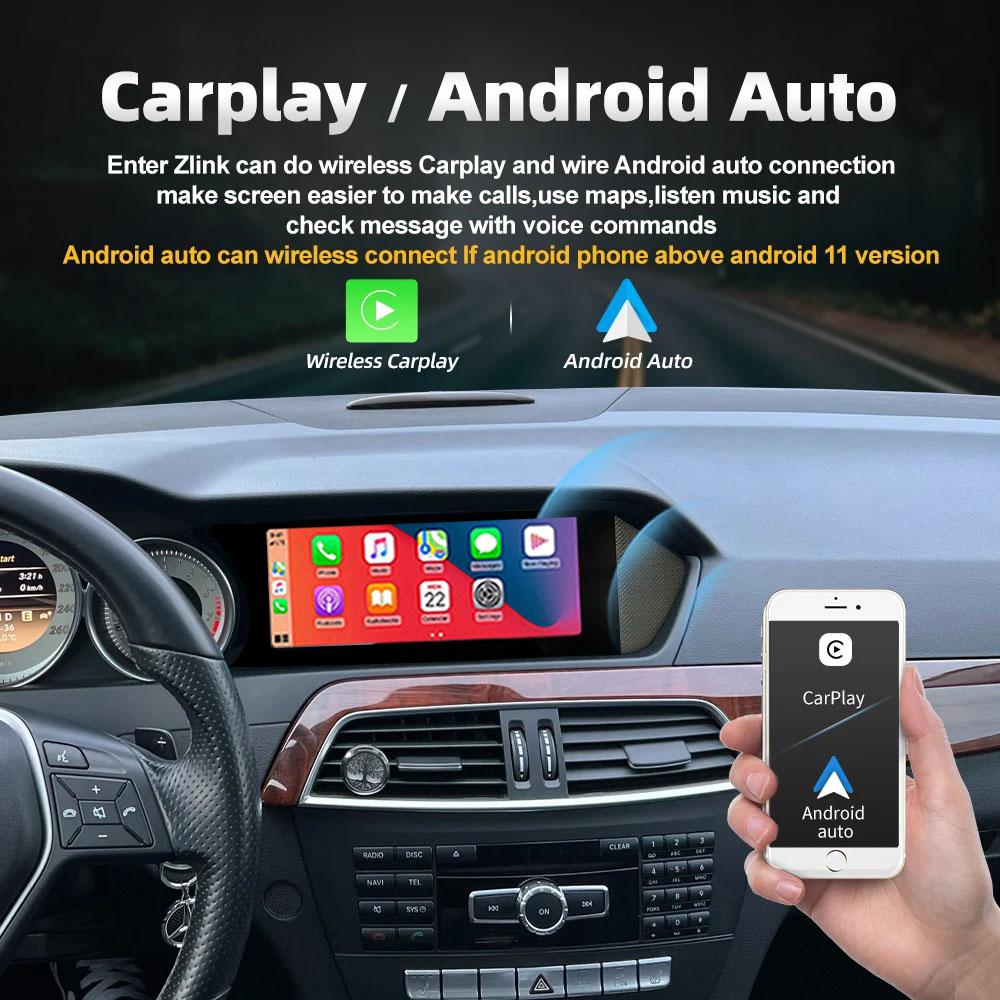 10,25-дюймовый экран Android 13 Carplay автомобильное радио для Mercedes S Class W221 LHD 2009-2011 GPS мультимедийный плеер 4G Wifi