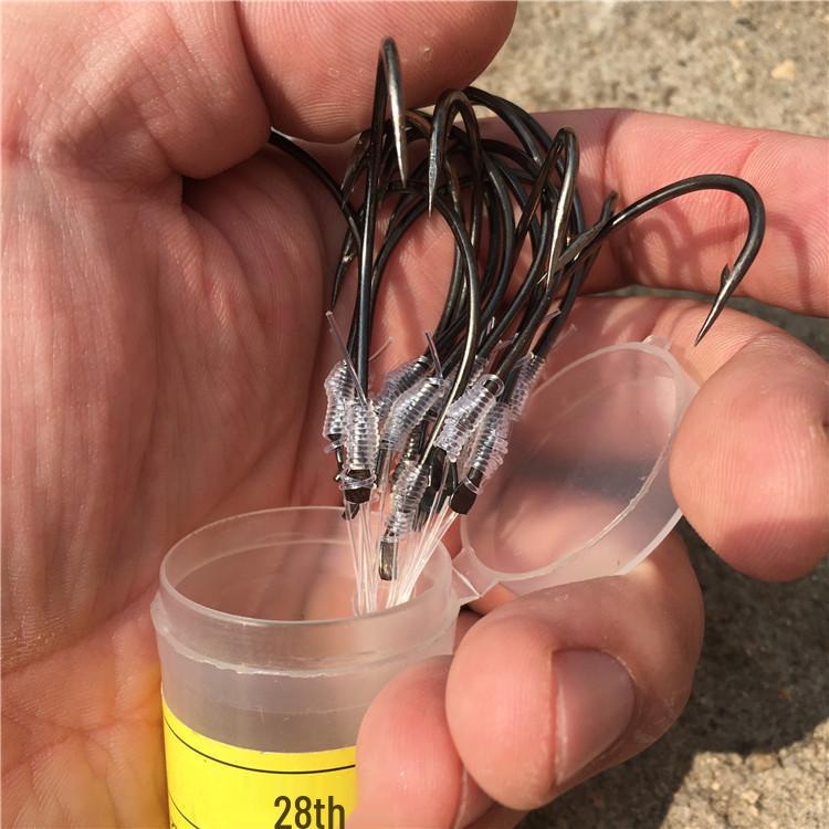 Крючки Marusei в коробке с бородкой №9-№28 для морской и лодочной рыбалки