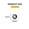 FMO3 11mm/14mm Aluminum Car Key Shell Sticker Badge Decals For Skoda Octavia Superb Febia Roomster Rapid Roomster Kodiaq Accessories