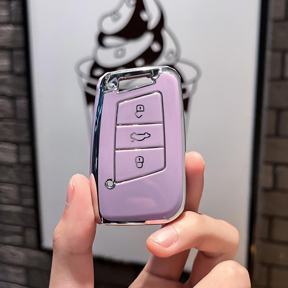 TPU Car Remote Key Case Cover Shell Smart Keyless Cover Shell For VW Volkswagen Passat B8 Magotan For Skoda Kodiaq Superb A7