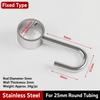 4pcs Windproof Pipe Hook Hanger Rod Mount Tube Rod Hook Durable Hanging Pipe Hook  Bathroom