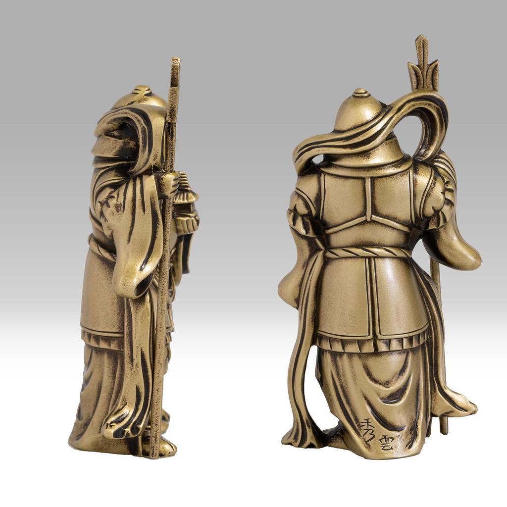 Seven Lucky Gods of Good Luck Bishamonten Silky Gold Buddhist Hideun Makita Buddha Statue Ornament Takaoka Copperware Sculptor Prototype_Kobiki