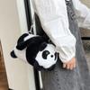 PP Cotton Capybara Bucket Bag Soft Plush Doll Shoulder Bag Phone Bag Panda Crossbody Bag  Daily