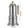 Кофеварка эспрессо Moka Pot из нержавеющей стали с предохранительным клапаном 200 мл
