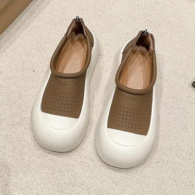 Мода 2024 женские кроссовки модные с застежкой-молнией сзади низкие женские кроссовки для бега повседневные популярные разноцветные женские спортивные туфли на платформе