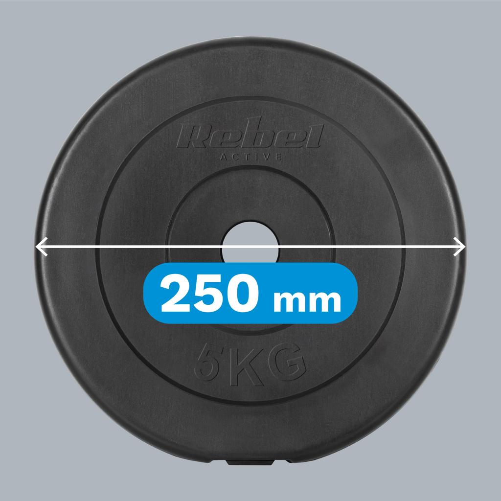 Bituminous Load Set 4X5Kg 20Kg Hole 31Mm Classic Plate Rebel