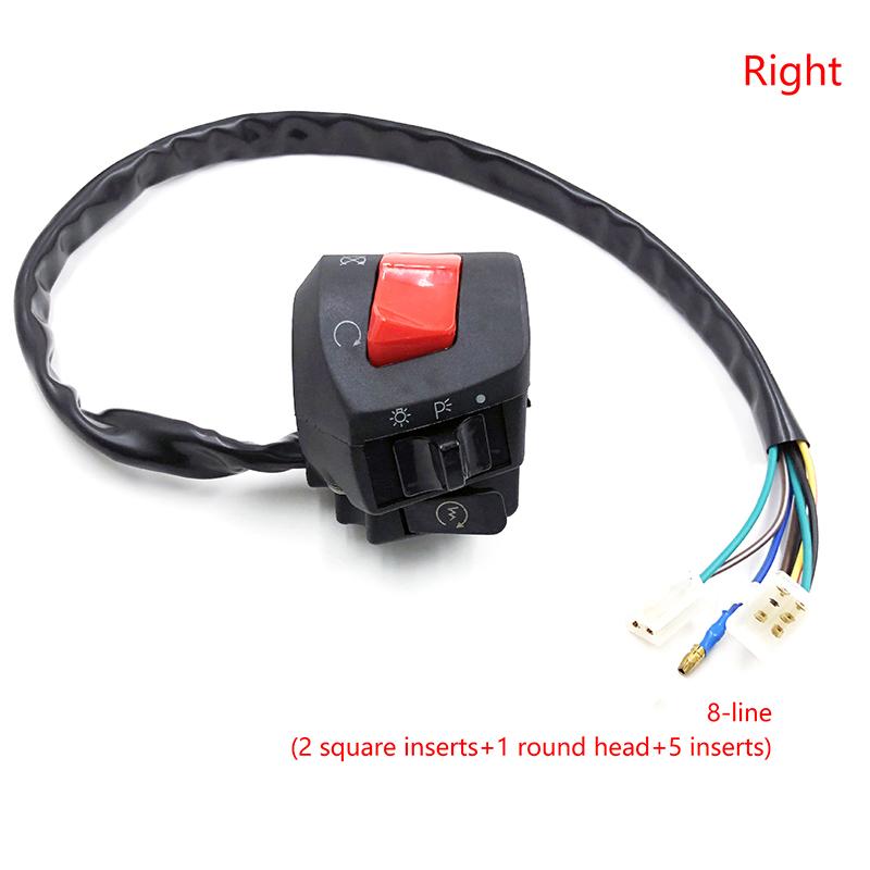 Универсальные переключатели на руль мотоцикла с клаксоном, поворотником, фарой, электрическим стартером, контроллером на руле