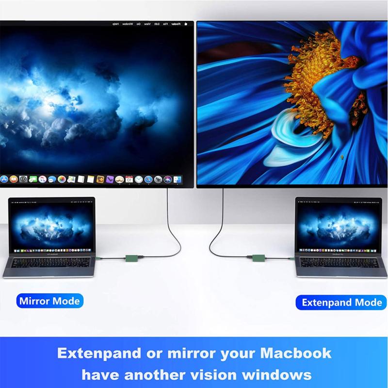 Usb-C 3.1–4k HDMI-совместимый USB-C Кабель-адаптер USB 3.0 Зарядное устройство-концентратор 3 в 1 Аудио-видео