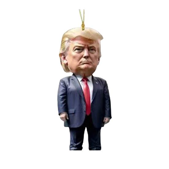 Рождественский подвесной кулон с ремешком, легко подвешивается, уникальный 2D-дизайн, зеркало заднего вида автомобиля