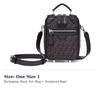 FENDI Polyester Handbag, Shoulder Bag, Crossbody Bag Mini Men's Black Gray 7VA542-AG0N-F0NPN