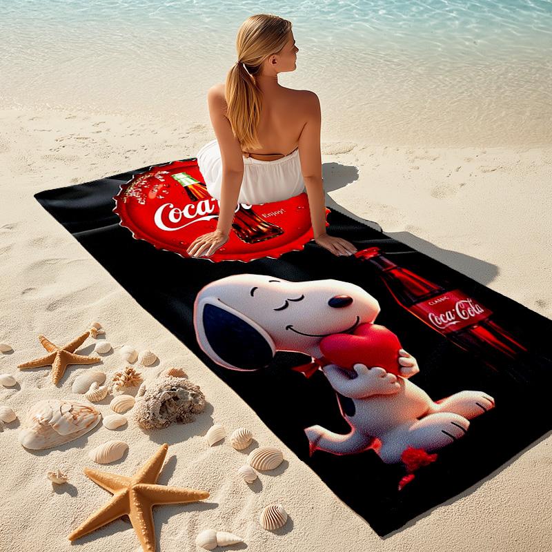 Christmas Gift Halloween Theme Bear Truck Coca Cola beach towel outdoor camping vacation swimming beach towel outdoor absorbent bath towel Y28